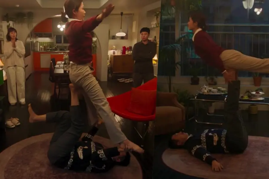 Assista: Ha Jung Woo e Lee Ha Nee Demonstram Yoga em Casal Para Kong Hyo Jin e Kim Dong Wook em ‘The People Upstairs’
