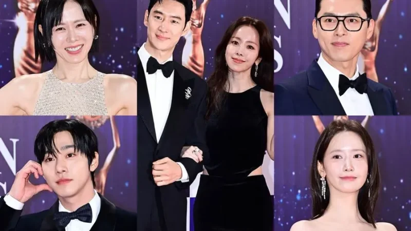 Estrelas brilham no tapete vermelho do 46º Blue Dragon Film Awards