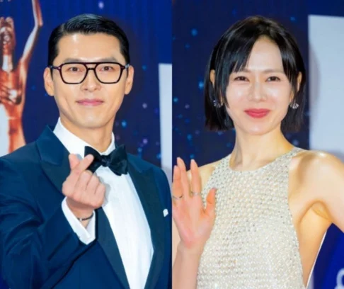 Hyun Bin fala sobre vitória no Prêmio Dragão Azul ao lado de Son Ye Jin