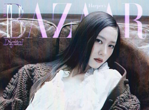 Krystal brilha na capa digital da Harper’s Bazaar Korea com seu elegante retorno como músico