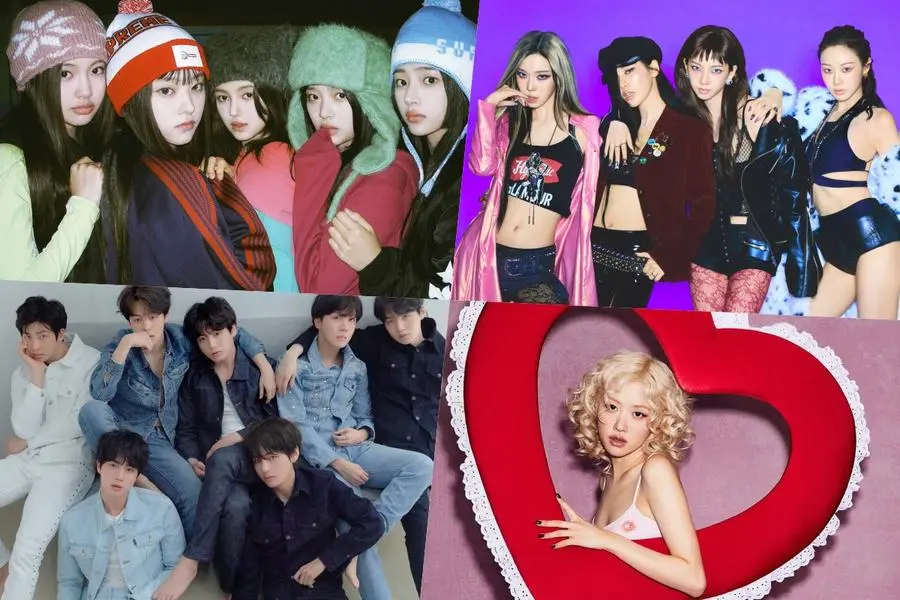 NewJeans, aespa, BTS e Rosé do BLACKPINK Recebem Certificações de Triplo Platina e Ouro da RIAJ por Streaming no Japão