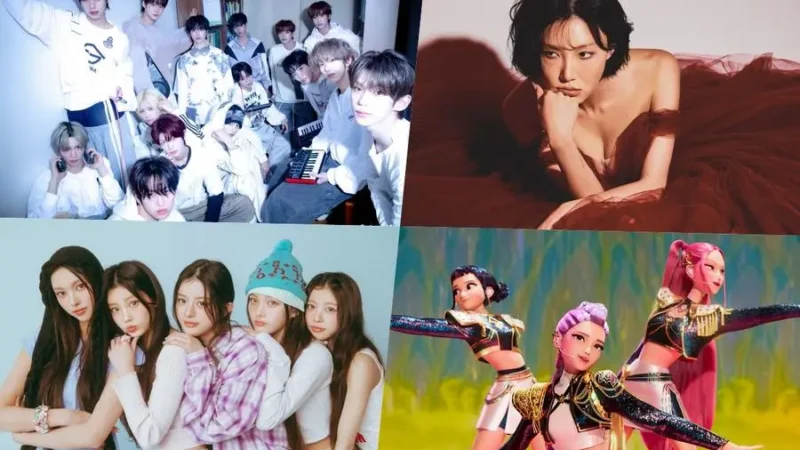 idntt, Hwasa, ILLIT e HUNTR/X dominam os rankings semanais da Circle Chart