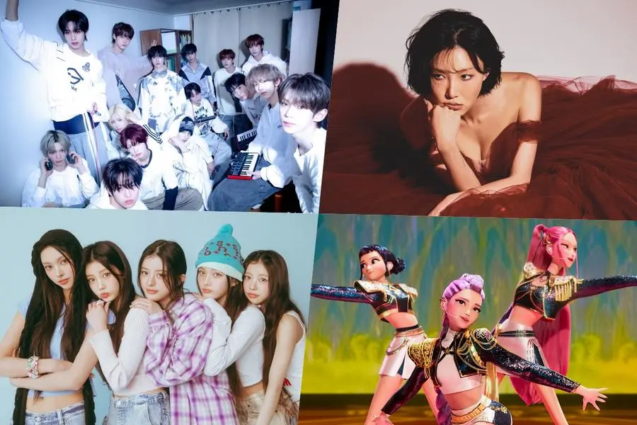 idntt, Hwasa, ILLIT e HUNTR/X dominam os rankings semanais da Circle Chart