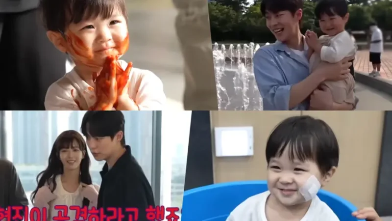 Assista: Bae In Hyuk e Roh Jeong Eui se encantam por adorável ator infantil no set de ‘Our Universe’