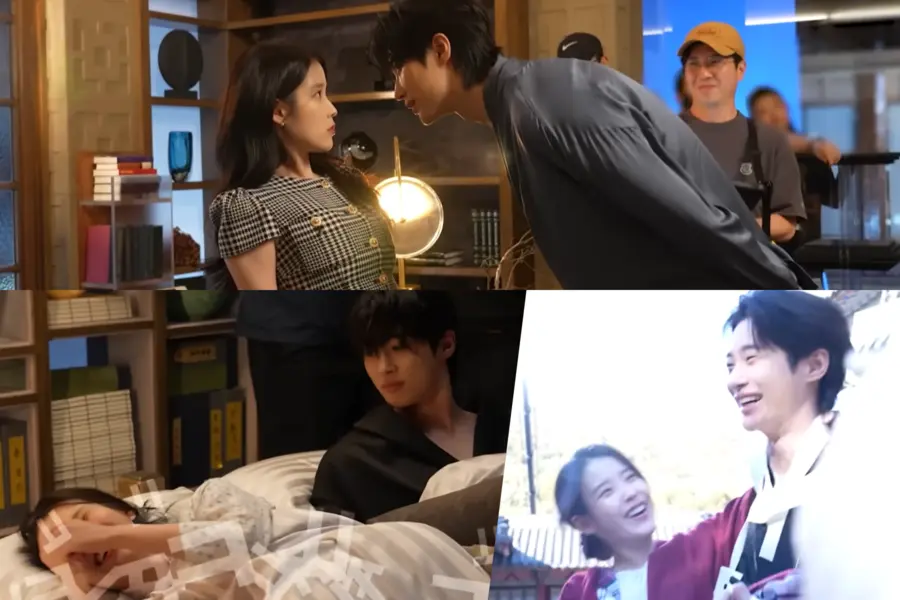 IU e Byeon Woo Seok nos Bastidores de ‘Perfect Crown’ com Risadas Infinitas
