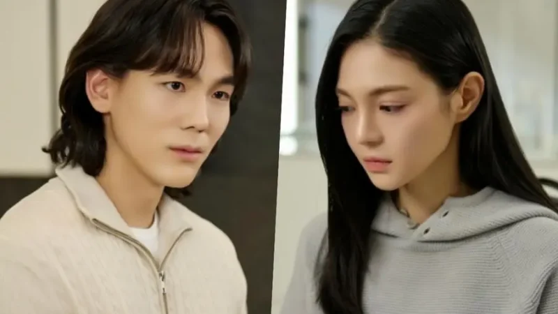 Jung E Chan e Joo Se Bin estão em páginas totalmente diferentes durante uma refeição tensa em ‘Doctor Shin’