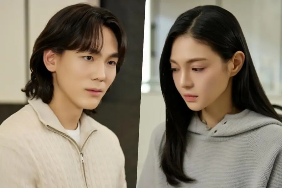 Jung E Chan e Joo Se Bin estão em páginas totalmente diferentes durante uma refeição tensa em ‘Doctor Shin’