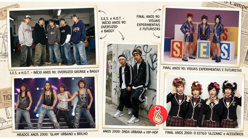Evolução visual do K-pop: como a moda mudou desde os anos 90